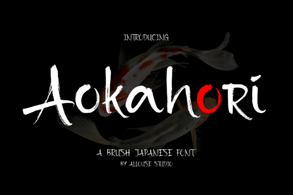 Aokahori Brush Font for Modern Japanese Typography