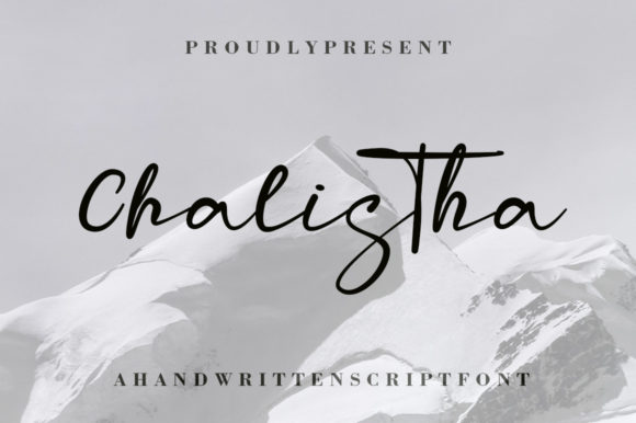 Chalistha — A Handwritten Font That Stands Out