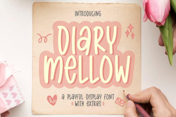 Diary Mellow – A Charming Display Font Worth Your Attention