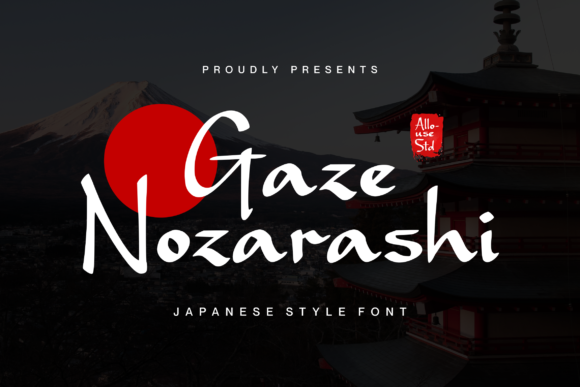 Gaze Nozarashi – Japanese Display Font for Bold Designs